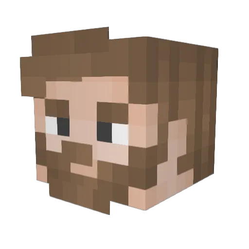 TheMbumbo Minecraft avatar head, 3D render