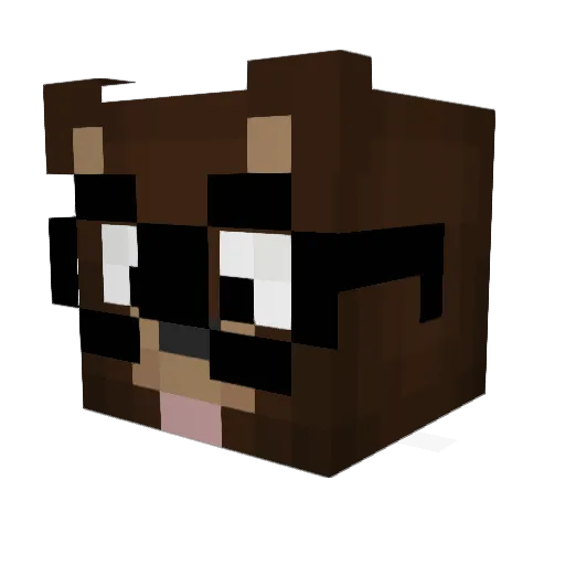 TheMcBro Minecraft avatar head, 3D render