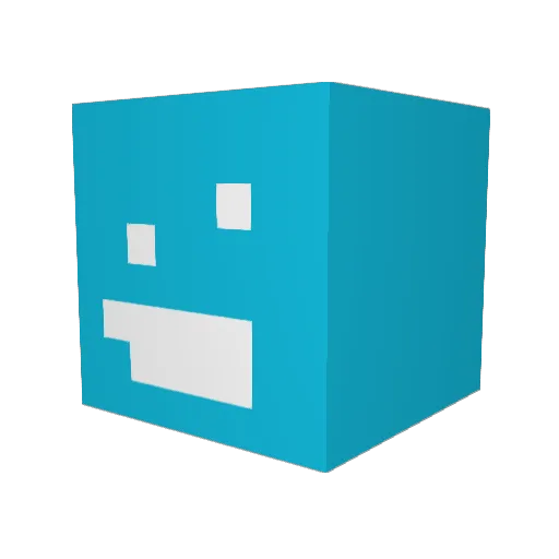 TheMeables Minecraft avatar head, 3D render