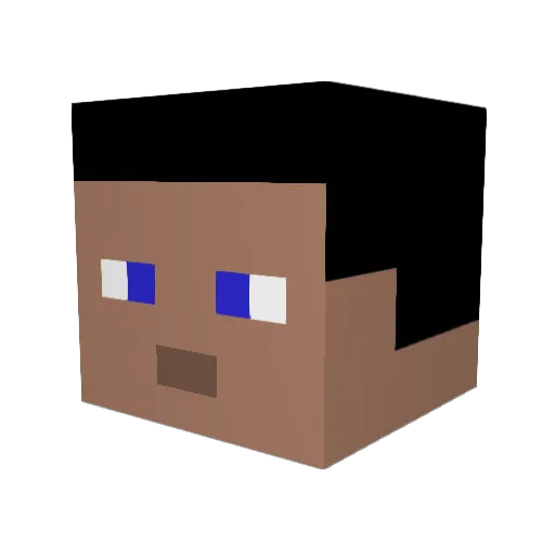TheMedisPlay Minecraft avatar head, 3D render