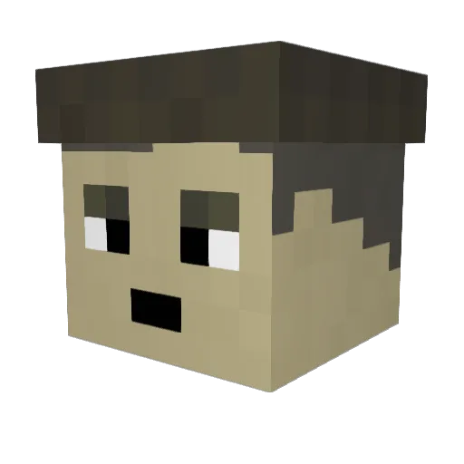 TheMessiah12345 Minecraft avatar head, 3D render