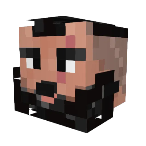 TheMexikaner Minecraft avatar head, 3D render