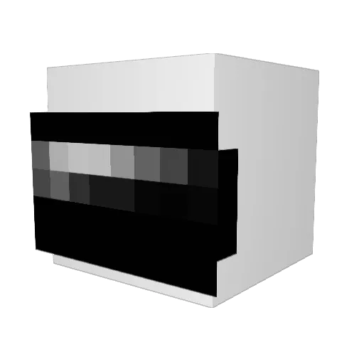 TheMichbet Minecraft avatar head, 3D render
