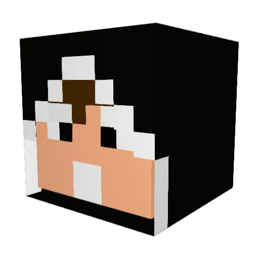 TheMichuo Minecraft avatar head, 3D render