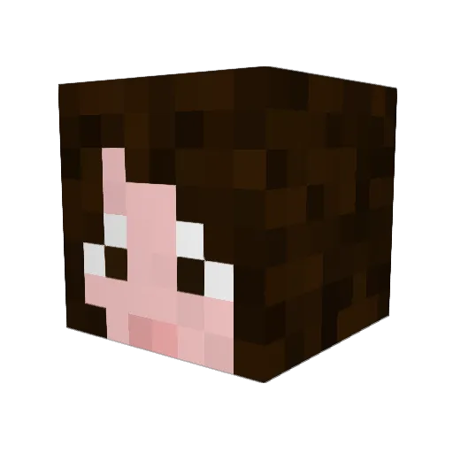 TheMiddle13 Minecraft avatar head, 3D render