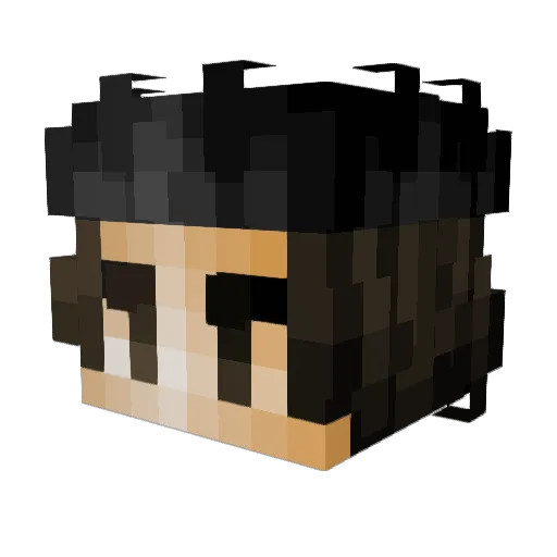 TheMiddleGuy Minecraft avatar head, 3D render