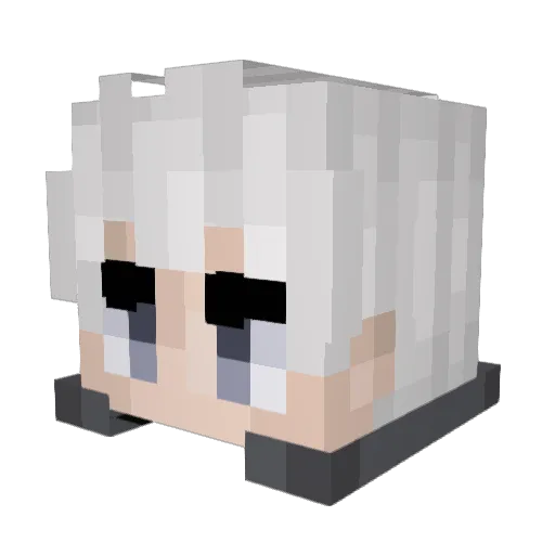 TheMidnightVoid Minecraft avatar head, 3D render