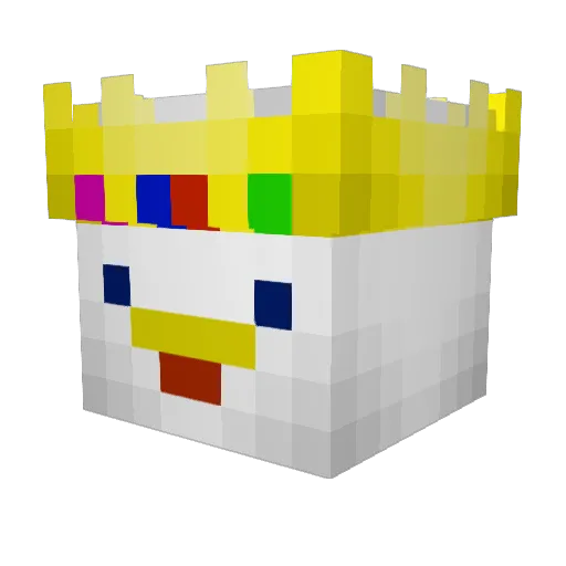 TheMightyDiggy Minecraft avatar head, 3D render