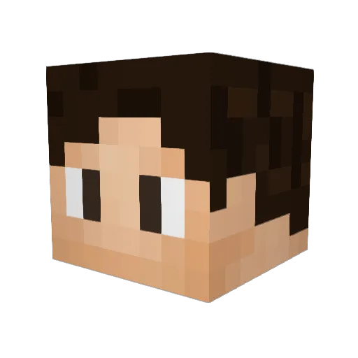 TheMightyFudge Minecraft avatar head, 3D render