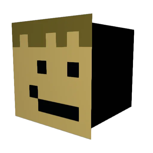 TheMightyMatti Minecraft avatar head, 3D render
