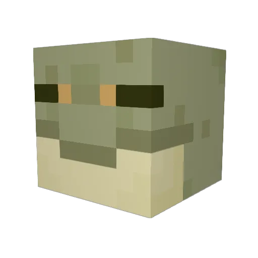 TheMightyMoto Minecraft avatar head, 3D render
