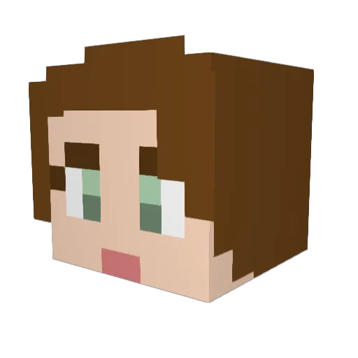 TheMightyNamo Minecraft avatar head, 3D render