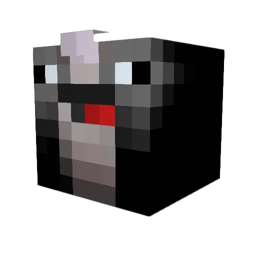 TheMightyPotato0 Minecraft avatar head, 3D render