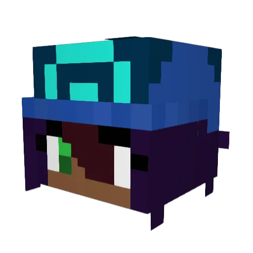 TheMightyZero Minecraft avatar head, 3D render