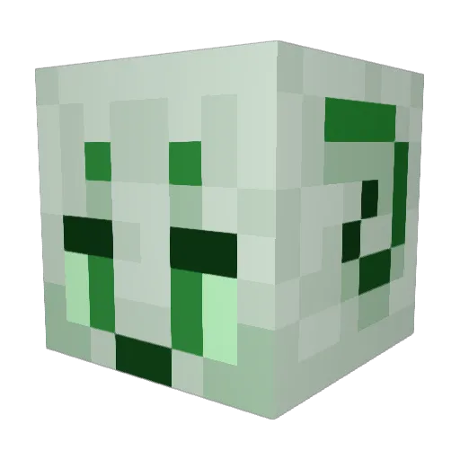 TheMiliti Minecraft avatar head, 3D render