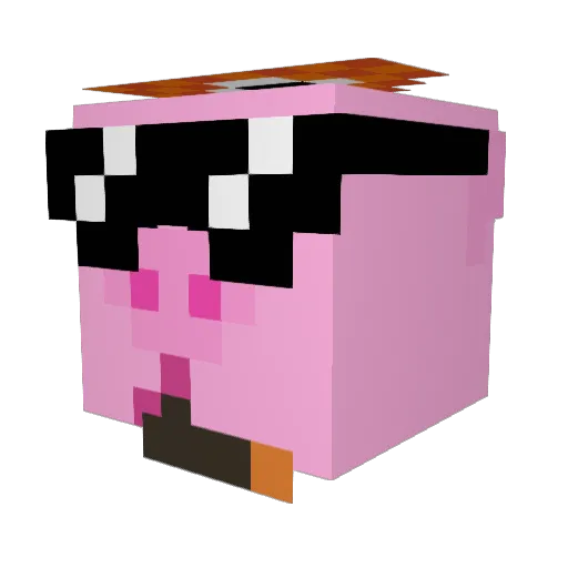 TheMilkMan369 Minecraft avatar head, 3D render