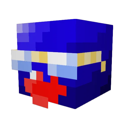 TheMilkMan545 Minecraft avatar head, 3D render