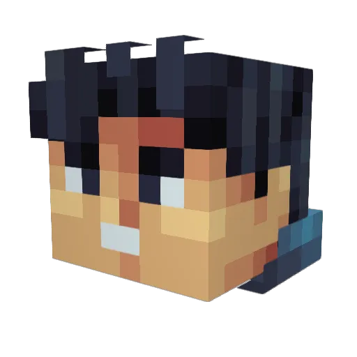 TheMineCloneMC Minecraft avatar head, 3D render