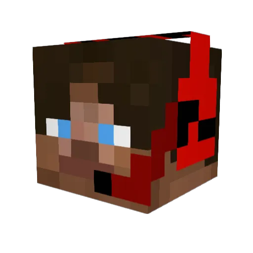 TheMineblock Minecraft avatar head, 3D render