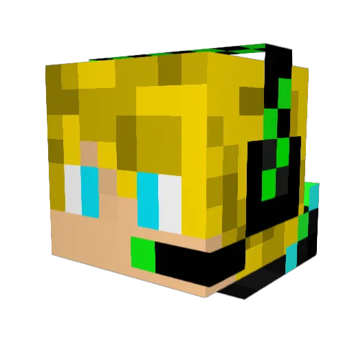 TheMinecraftLaw Minecraft avatar head, 3D render
