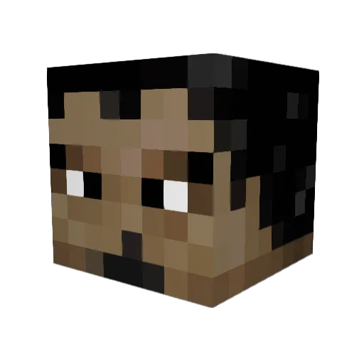 TheMinerChris Minecraft avatar head, 3D render