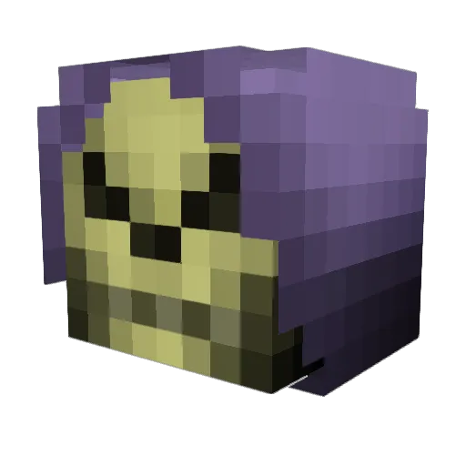 TheMiniMuffun Minecraft avatar head, 3D render