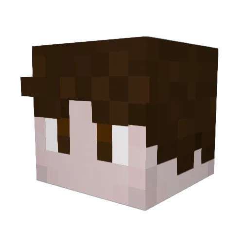 TheMinifer Minecraft avatar head, 3D render