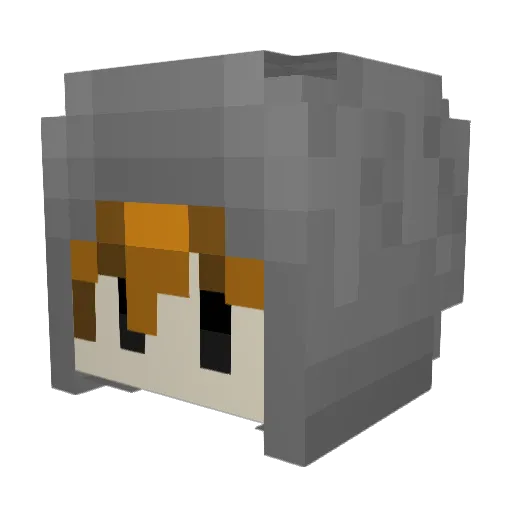 TheMiolo Minecraft avatar head, 3D render