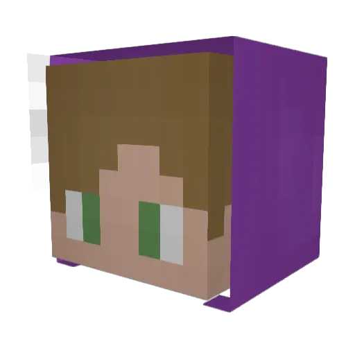 TheMiraaZ Minecraft avatar head, 3D render