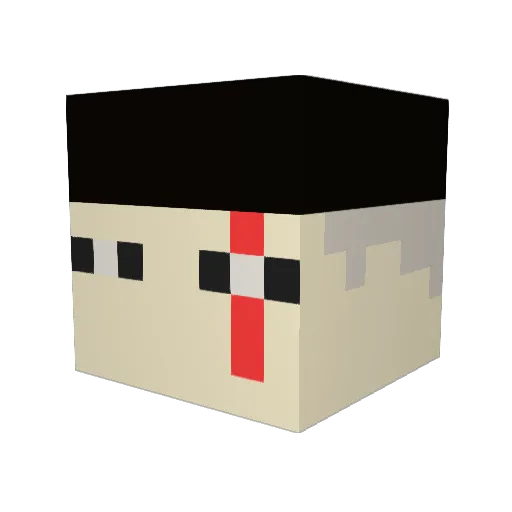 TheMiroslav Minecraft avatar head, 3D render