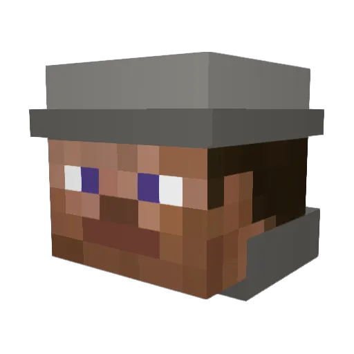 TheMissClicker Minecraft avatar head, 3D render