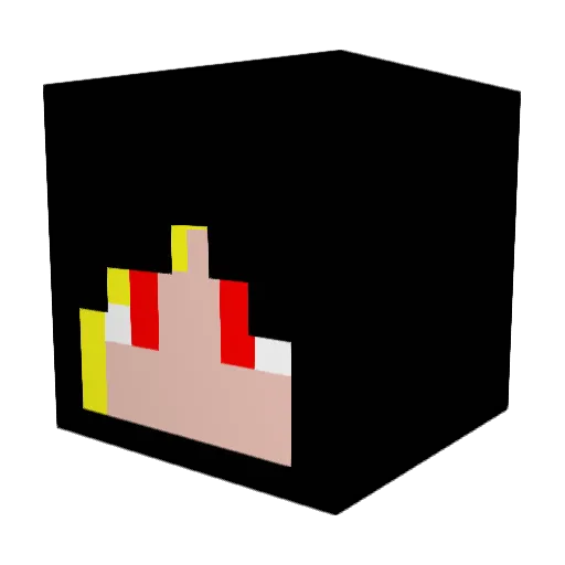TheMissFlocon Minecraft avatar head, 3D render