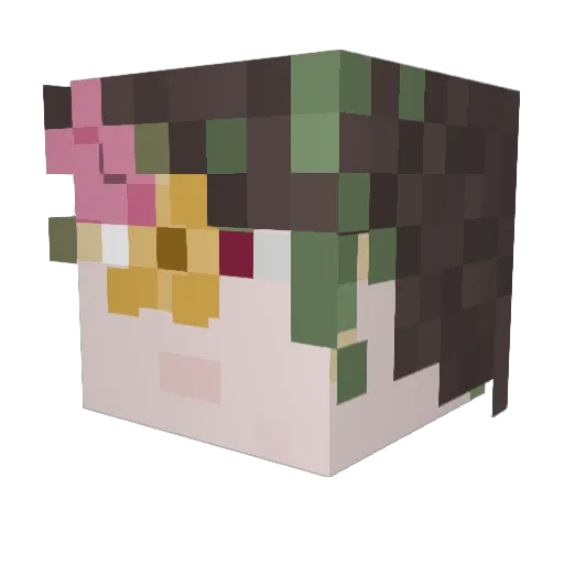TheMissingLink79 Minecraft avatar head, 3D render