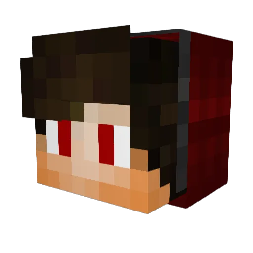 TheMleyz Minecraft avatar head, 3D render