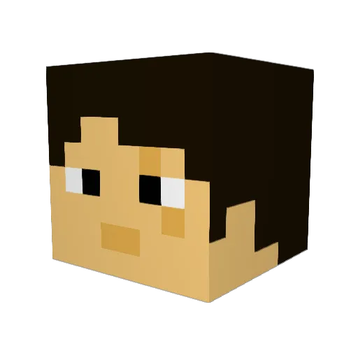 TheMoHoss Minecraft avatar head, 3D render