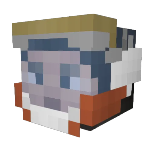 TheModelKing Minecraft avatar head, 3D render