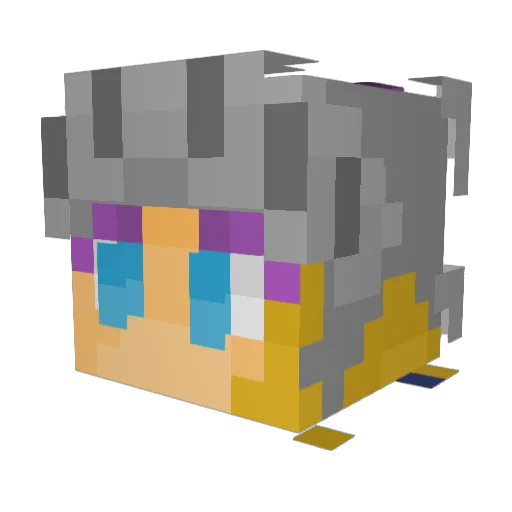 TheModestHavel Minecraft avatar head, 3D render