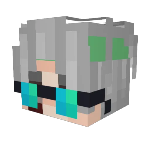 TheMonarche Minecraft avatar head, 3D render