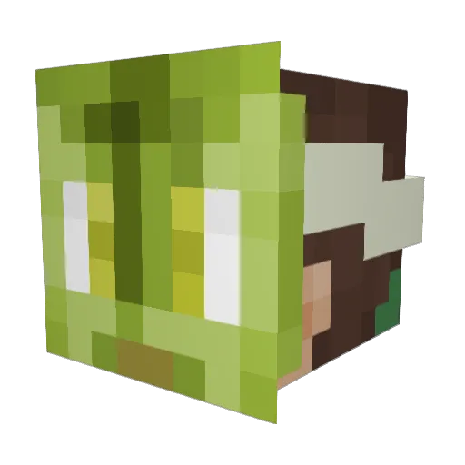 TheMonkeyJack_ Minecraft avatar head, 3D render