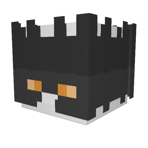 TheMonkeyOnCrack Minecraft avatar head, 3D render