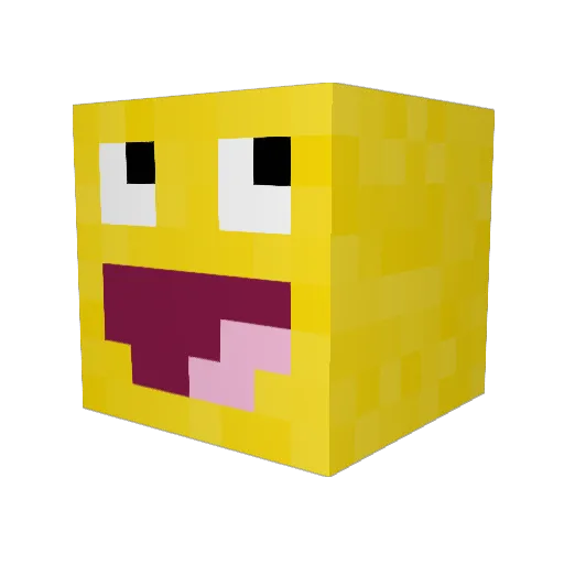 TheMonki_King Minecraft avatar head, 3D render