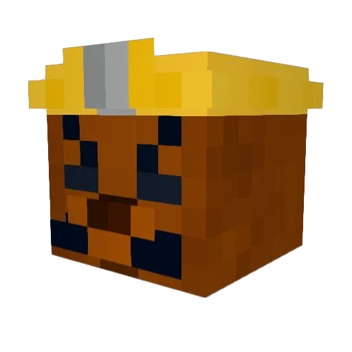 TheMonocleApe Minecraft avatar head, 3D render