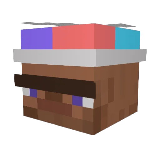 TheMonsterCat Minecraft avatar head, 3D render