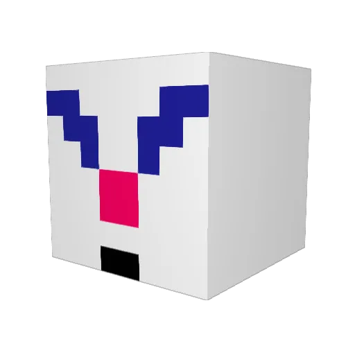 TheMoogz Minecraft avatar head, 3D render