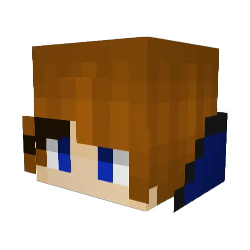 TheMooingCow11 Minecraft avatar head, 3D render