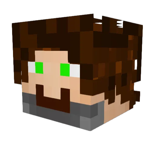 TheMorgner Minecraft avatar head, 3D render