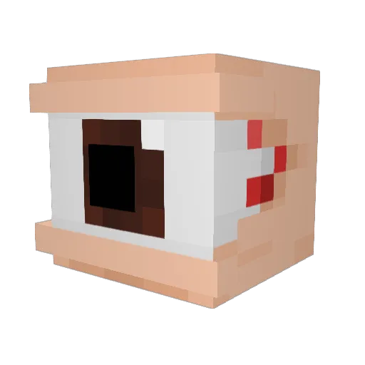 TheMosKay Minecraft avatar head, 3D render