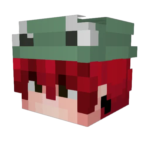 TheMossDude Minecraft avatar head, 3D render