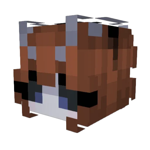 TheMothGirl1818 Minecraft avatar head, 3D render