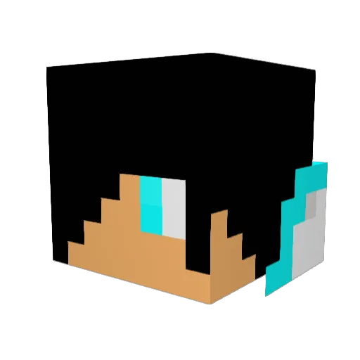 TheMouyn Minecraft avatar head, 3D render